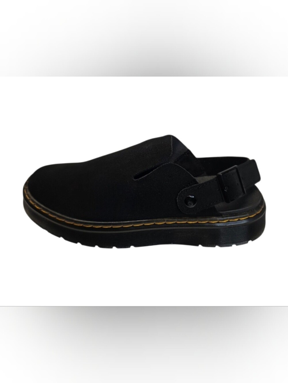 New Dr. Marten Carlson Suede Slingback Mules Black Women's Size 8 & 9 - Picture 3 of 12